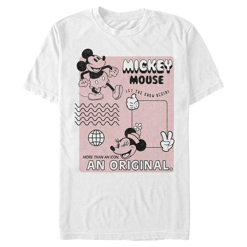 Men's Mickey & Friends Old School Poster T-Shirt