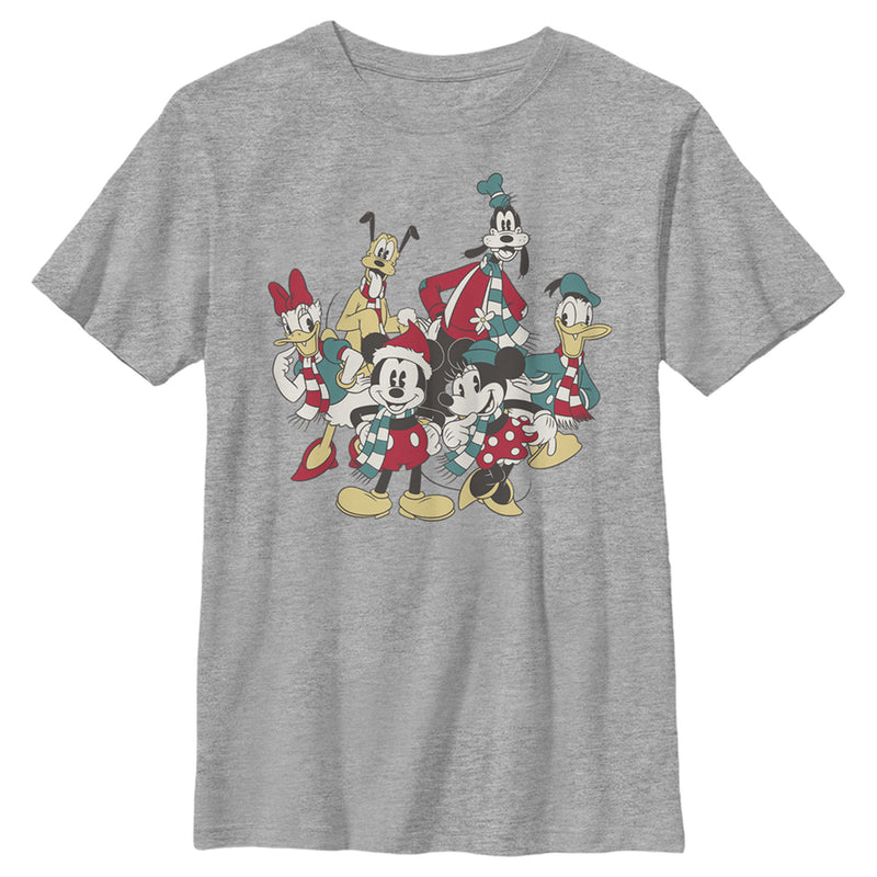 Boy's Mickey & Friends The Gangs Together For Holiday T-Shirt