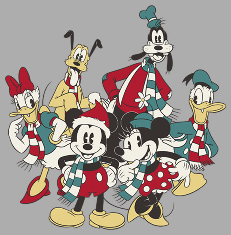 Boy's Mickey & Friends The Gangs Together For Holiday T-Shirt