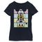 Girl's Mickey & Friends Distressed Group Cropped Portraits T-Shirt