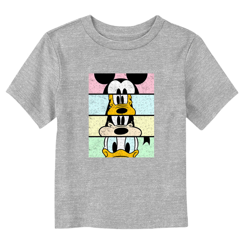 Toddler's Mickey & Friends Distressed Character Eyes T-Shirt