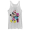 Women's Mickey & Friends Valentine's Day Minnie Mouse Smooch Racerback Tank Top