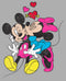 Boy's Mickey & Friends Mickey and Minnie Heart Kiss T-Shirt