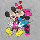 Men's Mickey & Friends Valentine's Day Minnie Mouse Smooch Long Sleeve Shirt