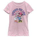 Girl's Mickey & Friends Daisy and Minnie Looking For Love T-Shirt