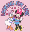 Girl's Mickey & Friends Daisy and Minnie Looking For Love T-Shirt