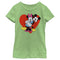 Girl's Mickey & Friends Mickey and Minnie Hugging Hearts T-Shirt