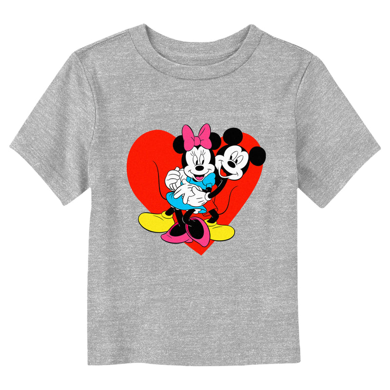 Toddler's Mickey & Friends Hugging Hearts Retro T-Shirt