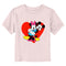 Toddler's Mickey & Friends Hugging Hearts Retro T-Shirt