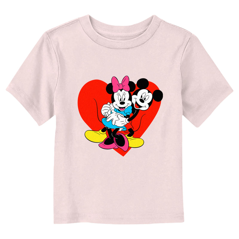 Toddler's Mickey & Friends Hugging Hearts Retro T-Shirt