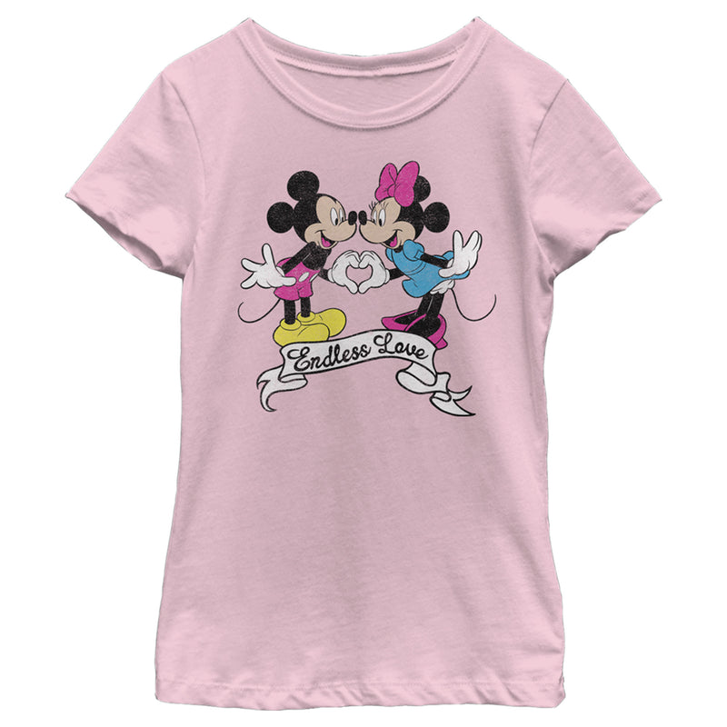 Girl's Mickey & Friends Mickey and Minnie Endless Love T-Shirt