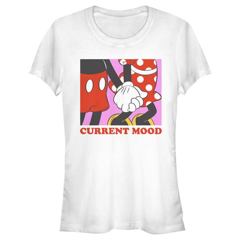 Junior's Mickey & Friends Valentine's Day Current Mood T-Shirt