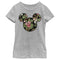 Girl's Mickey & Friends Mickey Mouse Floral Silhouette T-Shirt