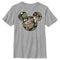 Boy's Mickey & Friends Mickey Mouse Floral Silhouette T-Shirt