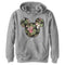 Boy's Mickey & Friends Mickey Mouse Floral Silhouette Pull Over Hoodie