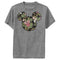 Boy's Mickey & Friends Floral Face Performance Tee