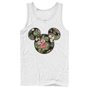 Men's Mickey & Friends Floral Face Tank Top