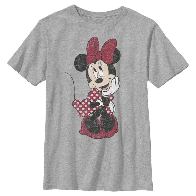 Boy's Mickey & Friends Polka Dot Minnie T-Shirt