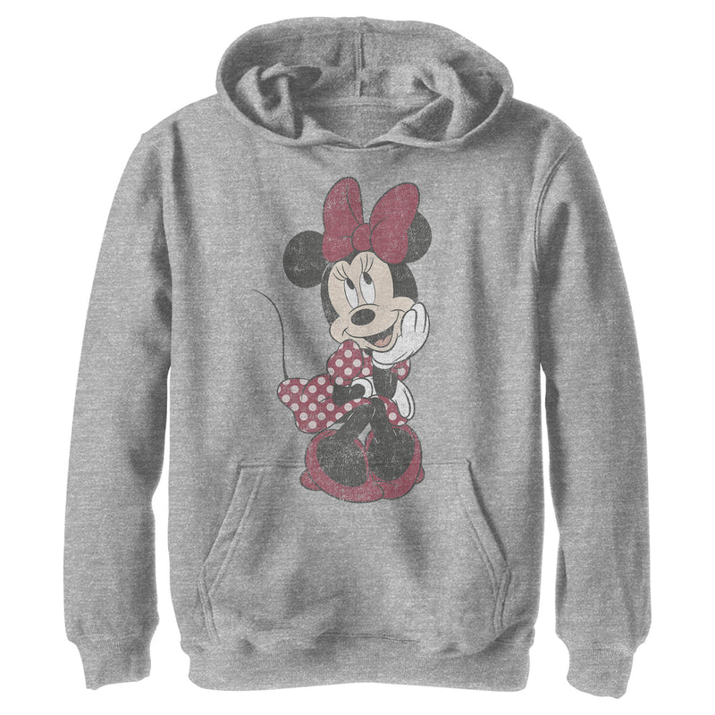 Boy's Mickey & Friends Polka Dot Minnie Pull Over Hoodie