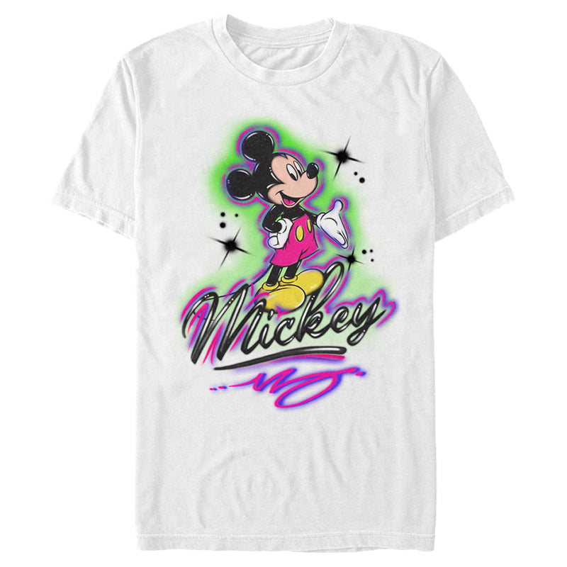 Men's Mickey & Friends Airbrushed Signature T-Shirt