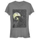 Junior's The Nightmare Before Christmas Jack Skellington Spiral Hill Painting T-Shirt