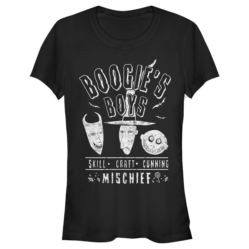 Junior's The Nightmare Before Christmas Halloween Lock Shock and Barrel Boogie's Boys T-Shirt