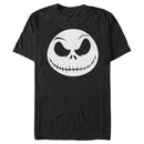 Men's The Nightmare Before Christmas Jack Skellington Face T-Shirt