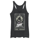 Women's The Nightmare Before Christmas Halloween Oogie Boogie and his Boys Moon Tarot Card Racerback Tank Top