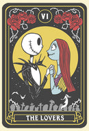 Men's The Nightmare Before Christmas The Lovers Tarot Card T-Shirt