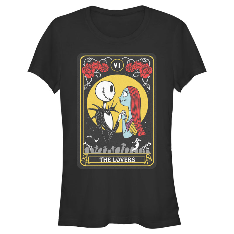 Junior's The Nightmare Before Christmas The Lovers Tarot Card T-Shirt