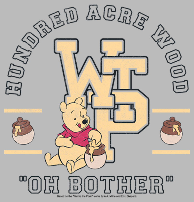 Junior's Winnie the Pooh Bear Collegiate T-Shirt