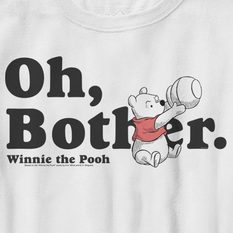 Boy's Winnie the Pooh Retro Floral Logo T-Shirt