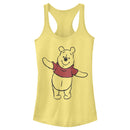 Junior's Winnie the Pooh Sketch Racerback Tank Top