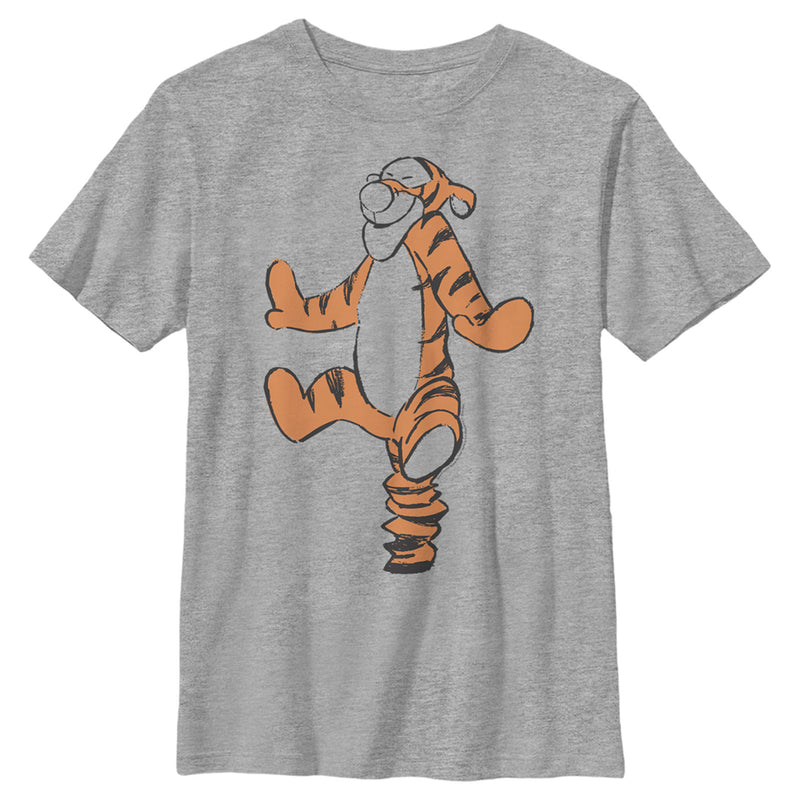 Boy's Winnie the Pooh Bouncing Smiling Tigger T-Shirt