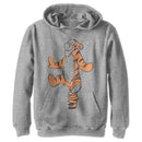 Boy's Winnie the Pooh Bouncing Smiling Tigger Pull Over Hoodie