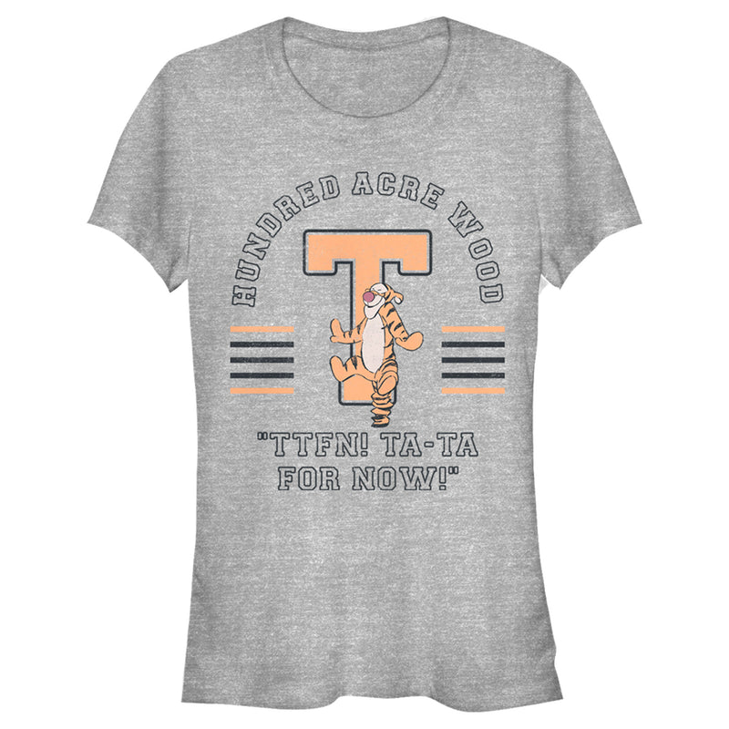 Junior's Winnie the Pooh Collegiate Tigger T-Shirt