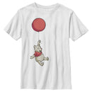 Boy's Winnie the Pooh Bear In Flight With Red Balloon T-Shirt