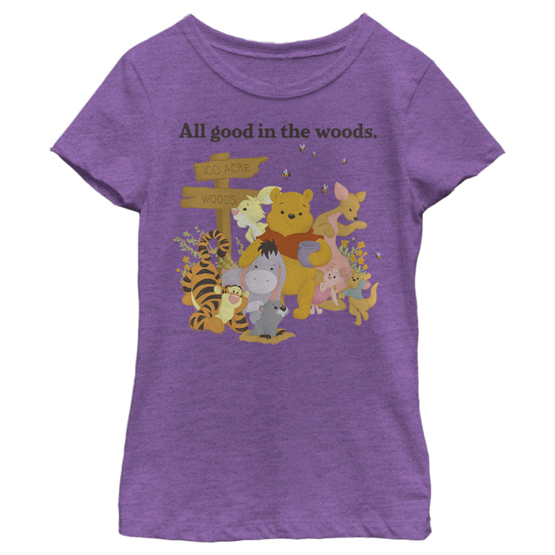 Girl's Winnie the Pooh Honey and Happiness T-Shirt