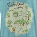Women's Winnie the Pooh 100 Acre Woods Map Racerback Tank Top