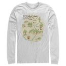 Men's Winnie the Pooh 100 Acre Woods Map Long Sleeve Shirt