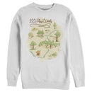 Men's Winnie the Pooh 100 Acre Woods Map Sweatshirt