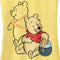 Junior's Winnie the Pooh Honey and Happiness Racerback Tank Top