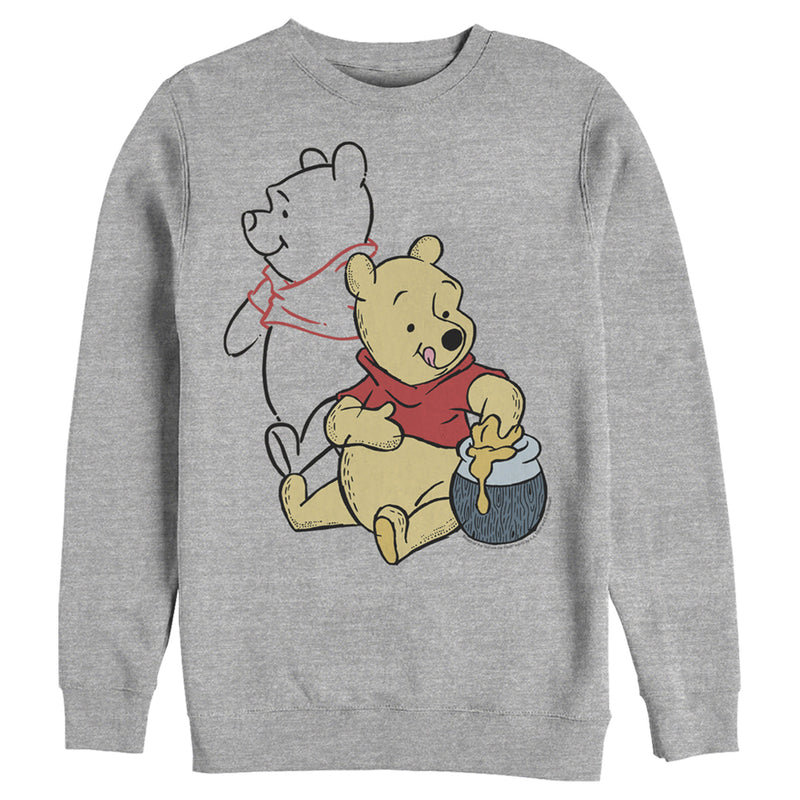 Men's Winnie the Pooh Honey and Happiness Sweatshirt