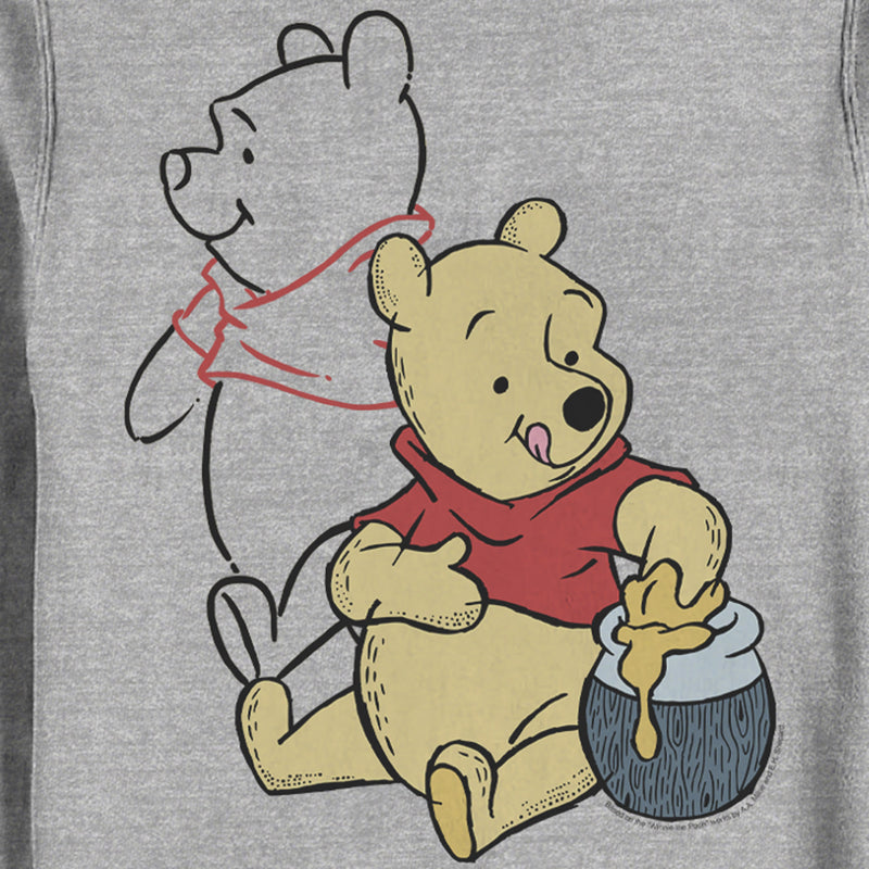 Men's Winnie the Pooh Honey and Happiness Sweatshirt