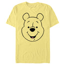 Men's Winnie the Pooh Smiling Face Outline T-Shirt