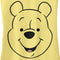 Junior's Winnie the Pooh Smiling Face Outline Racerback Tank Top