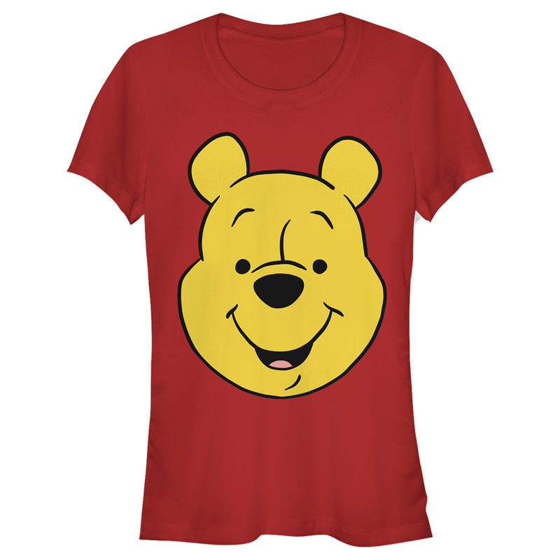 Junior's Winnie the Pooh Bear Big Face T-Shirt