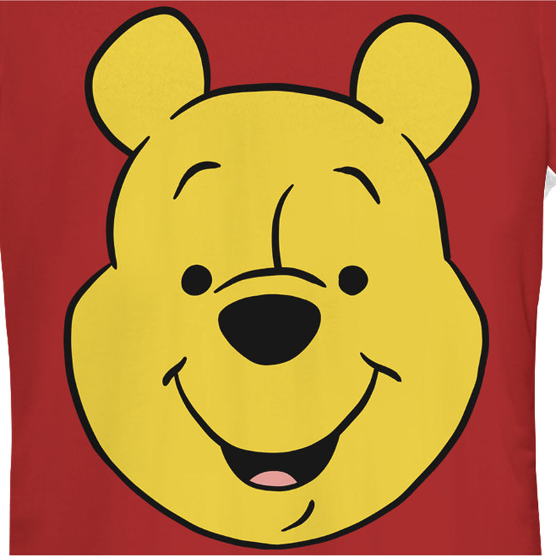 Junior's Winnie the Pooh Bear Big Face T-Shirt