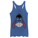 Women's Winnie the Pooh Eeyore Big Face Racerback Tank Top