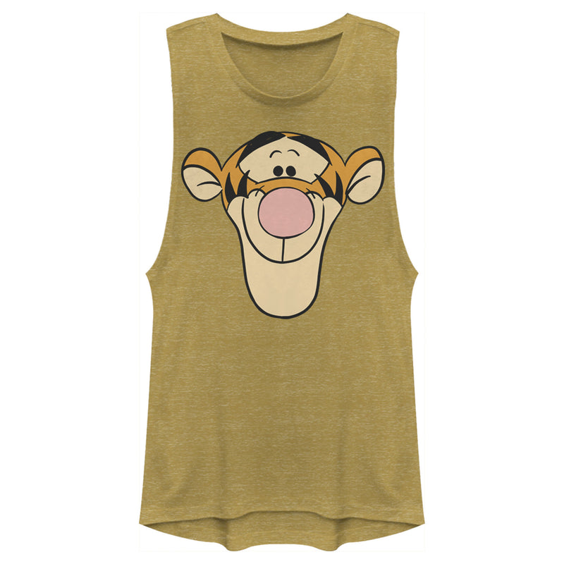 Junior's Winnie the Pooh Tigger Big Face Festival Muscle Tee